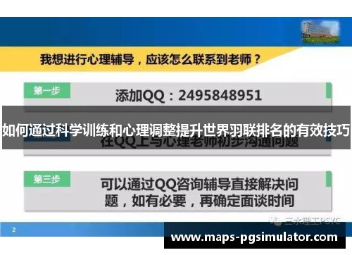 如何通过科学训练和心理调整提升世界羽联排名的有效技巧