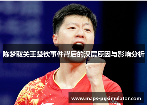 陈梦取关王楚钦事件背后的深层原因与影响分析 陈梦取关王楚钦事件背后的深层原因与影响分析